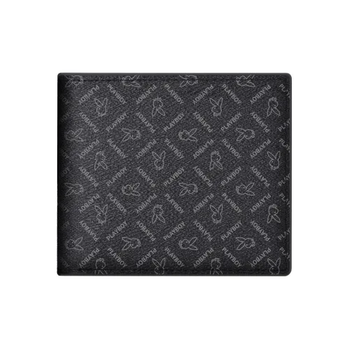 PLAYBOY Коллаборация ПВХ Кошелек Монетница Держатель для карт Мужской Черный