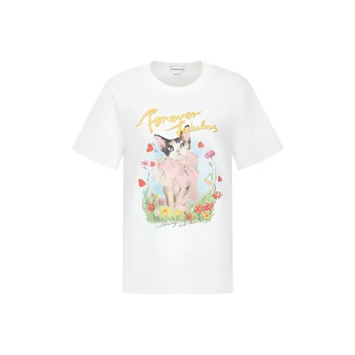 URBAN REVIVO Fun Cute Pet Design T-рубашка Женская