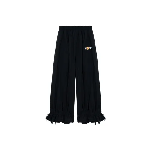 B.Duck Черные Женские Повседневные Брюки