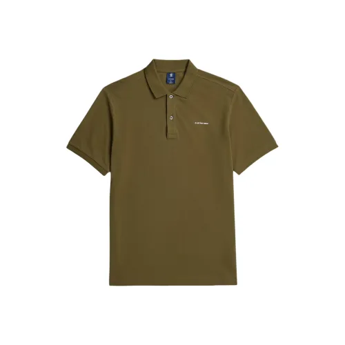 STAR RAW Зеленая Мужская Поло