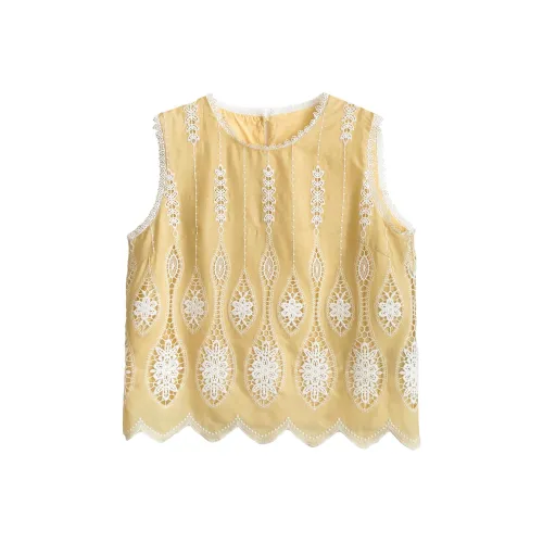 OUBO Желтые Женские Майки