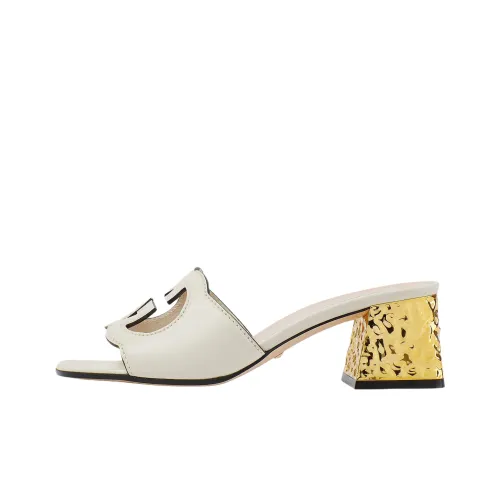 GUCCI Interlocking Слипоны Женские Белые