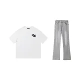 Комплект одежды (059 Белая футболка + Дымчато-серые штаны)