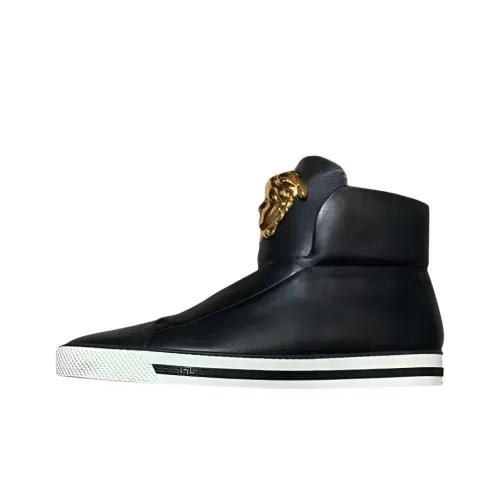 VERSACE PALAZZO VERSACE Высокие Кроссовки для скейтбординга Мужские Черные