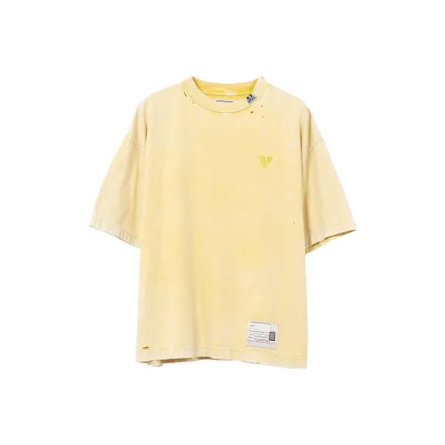 Maison Mihara Yasuhiro Желтые Женские Рубашки T