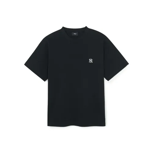 Mlb Base Logo New York Yankees Basic Collection SS25 T-Shirt Унисекс Черный