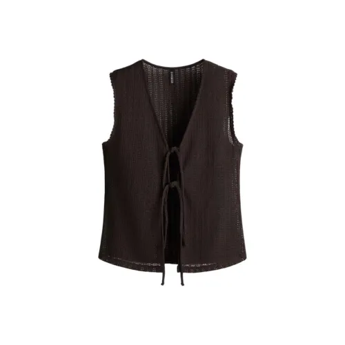 H&M Темно-кофейные Женские Майки