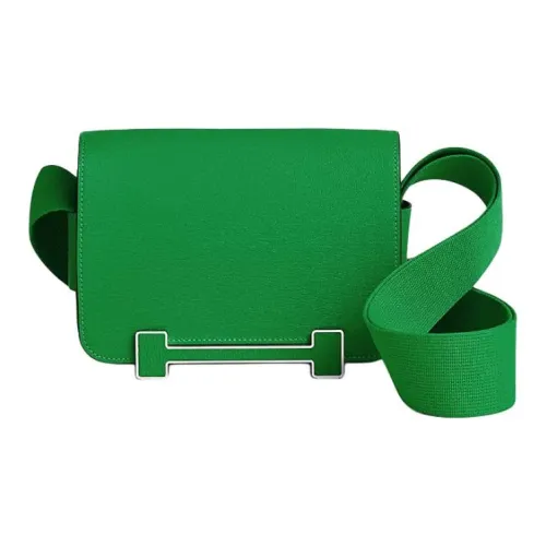 HERMES Geta Mysore Овчина Сумка на плечо Женская Бамбук Цвет