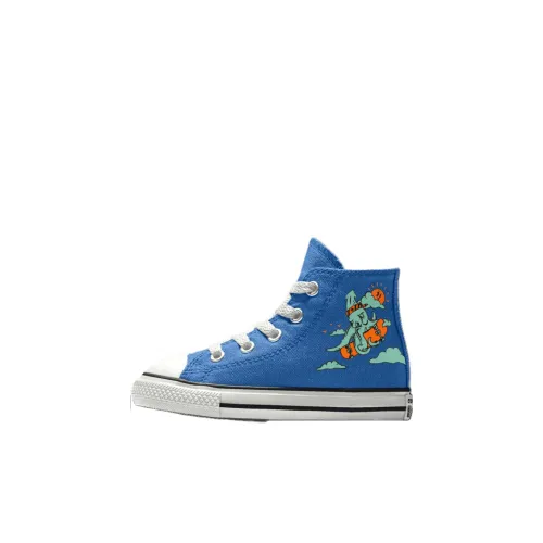 Converse Chuck Taylor All Star Износостойкие Высокие Кеды Малыша Синий Для малышей и малышей