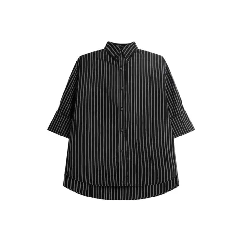 DBW DOUBLEWIN Черно-белые полосы Мужская рубашка