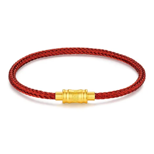 LUKFOOK JEWELLERY Сплав Браслеты Розовый Красный Стальной Проволочный Браслет-Шнурок Женский