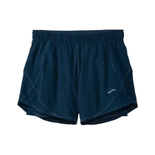 Brooks Морской синий Женские спортивные шорты
