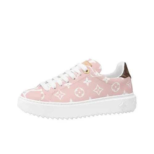 LOUIS VUITTON Time Out Low Топ Стильные Скейтбординги Женские Розовый