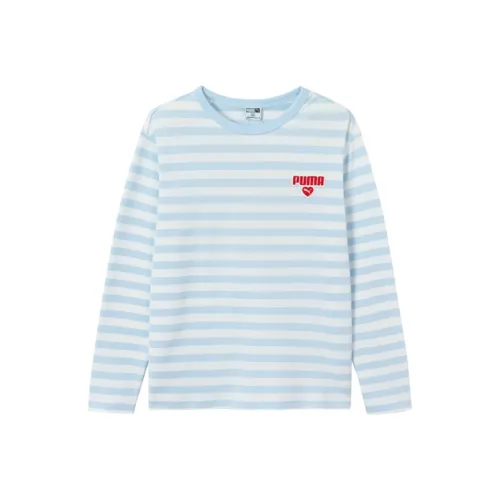 PUMA Джинсовый светло-голубой 88101 Kids T Рубашки