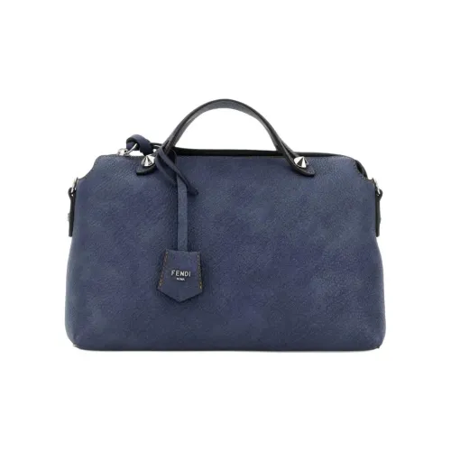 FENDI By The Way Series Замша Тоут Сумка Сумка для покупок Сумка Обычная Женская Морской Синий