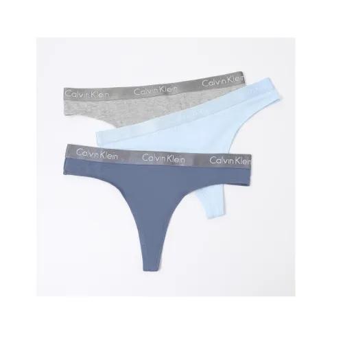 Calvin Klein Небесно-синий/Синий/Серый Женские трусики-бикини