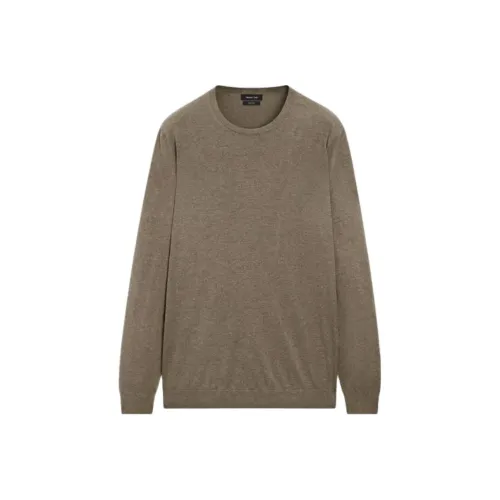 Massimo Dutti Аква Зеленый Мужской Трикотаж