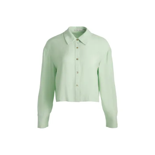 ALICE+OLIVIA Green Tea Коричневый Женские Рубашки