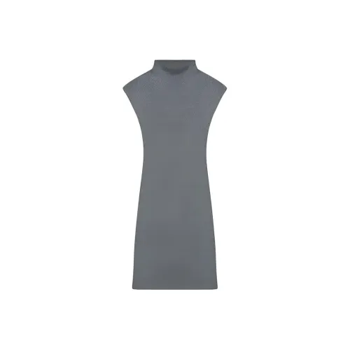 TSKIU Серые Женские Платья без рукавов