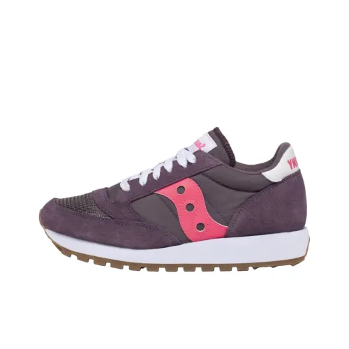 Saucony Jazz Original Vintage Устойчивый к истиранию Низкий Топ Casual Женский Фиолетовый