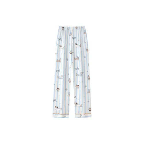 Gongdie Синий Женские Пижамные Брюки