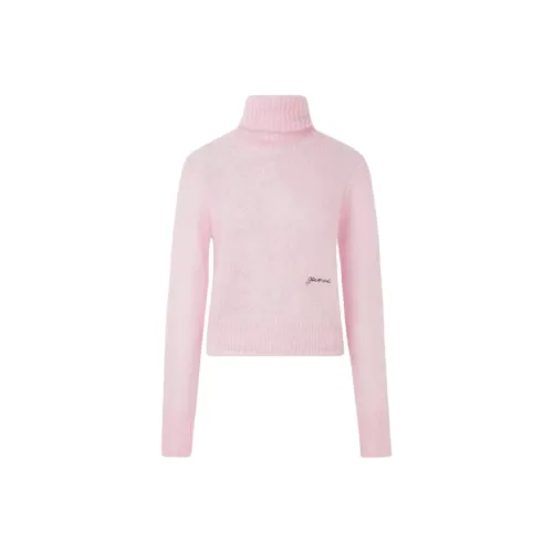 GANNI Розовые Женские Свитеры