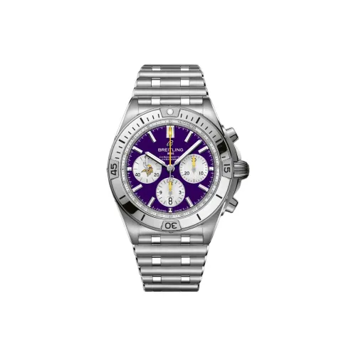 BREITLING Автоматический Механический Часы Мужские Mechanical Chronograph Collection 42 мм Фиолетовые