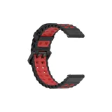 Черно-красный, океанический, двубортный, двухцветный, силиконовый ремешок