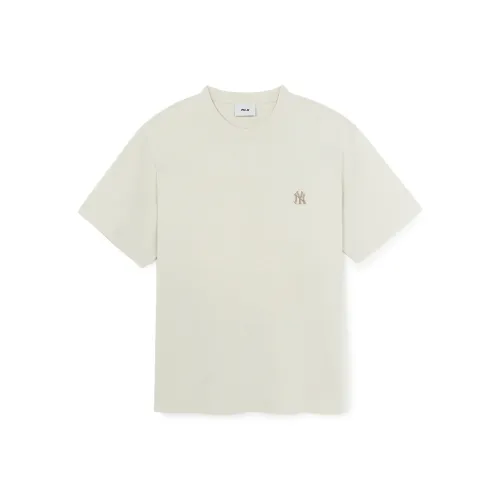 Mlb Base Logo New York Yankees Basic Collection SS25 T-Shirt Unisex Sand