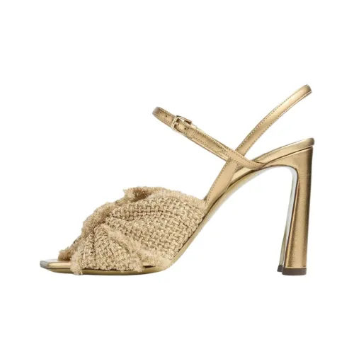 Jimmy Choo Annika One Ремешок Сандалии 9,5 см Женские Золотые