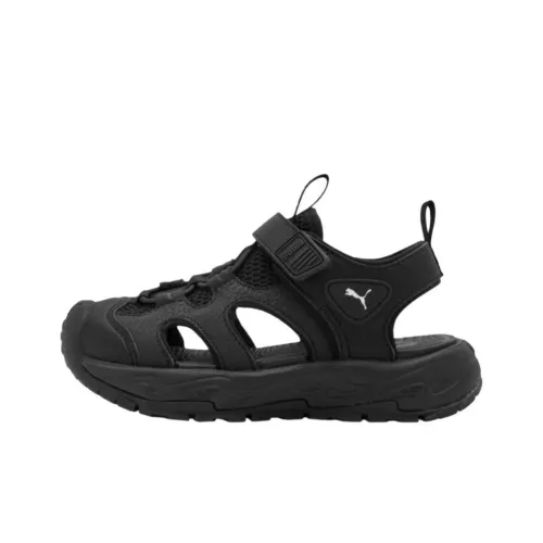 PUMA FUN RACER TERRA Дышащие Низкие Топы Детские Сандалии Черные Подростки