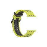 Лаймово-серый, океанический, двубортный, двухцветный, ремень