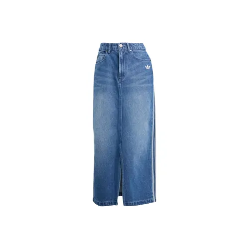 Adidas Originals Adicolor Denim Long Skirt Women's
