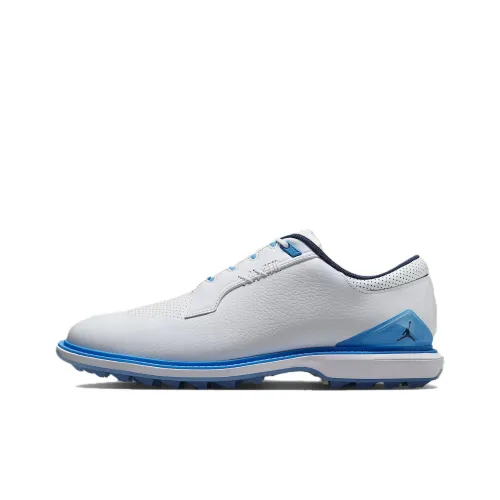 Джордан ADG 5 Устойчивый к истиранию Низкий Топ Гольф Обувь Мужская Белый Синий
