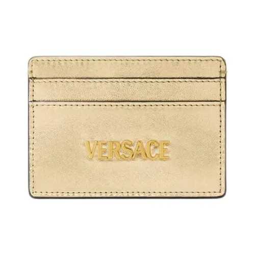 VERSACE Ярлык Lambskin Картхолдер Standard Unisex Gold