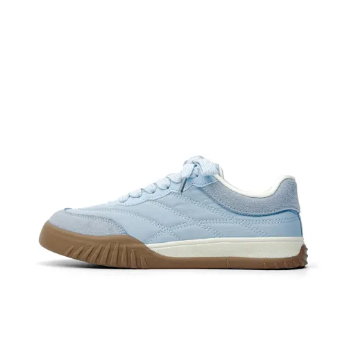 VASIBAEN Покрытие Амортизация Низкие Кроссовки для Скейтбординга Мужские Светло-Синие