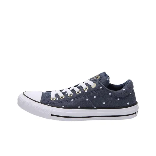 Converse Chuck Taylor All Star Износостойкие Низкие Кеды Женские Темно-синий Белый
