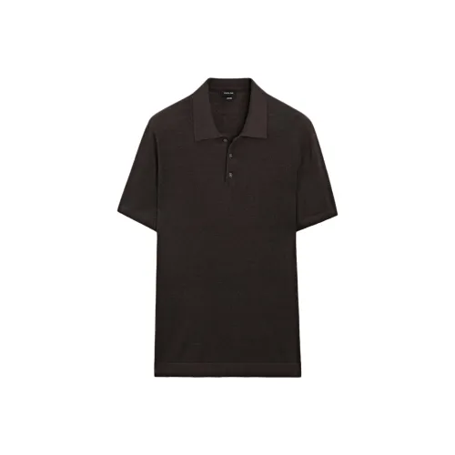 Massimo Dutti Polo угольно-серого цвета для мужчин