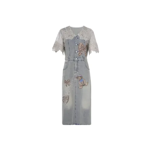 TCH Короткий рукав Платье Женское