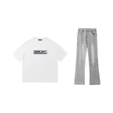 Комплект одежды (060 Белая футболка + Дымчато-серые штаны)