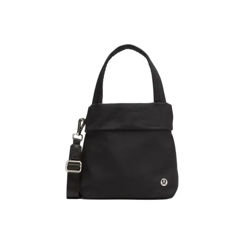 lululemon Нейлон Одно Плечо Сумка Маленькая Женская Черная