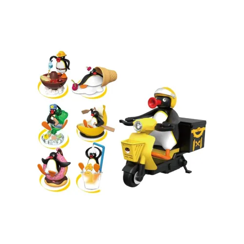 VEF Pingu The Gluttony Duck Collection Фигурка Слепые коробки Один Mystery Коробка Целая коробка 6 шт