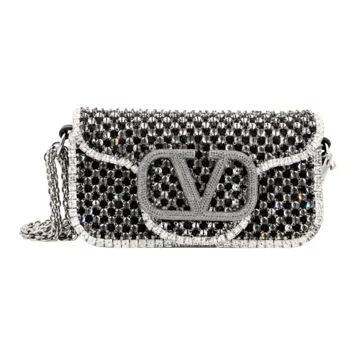 Valentino Locò Кожа Сумка через плечо Женская Серебряная