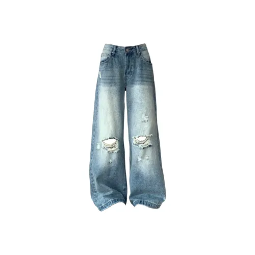 ORANDOR WEAR Светло-синие Женские Джинсы