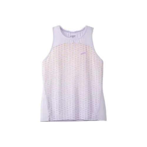 Brooks Светло-фиолетовый Женские Спортивные майки без рукавов