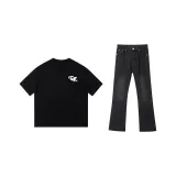 Комплект одежды (059 Черная футболка + Черные и серые штаны)