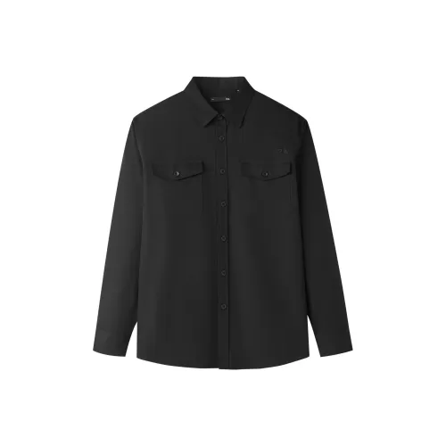 HLA Черный 7C Мужские Рубашки