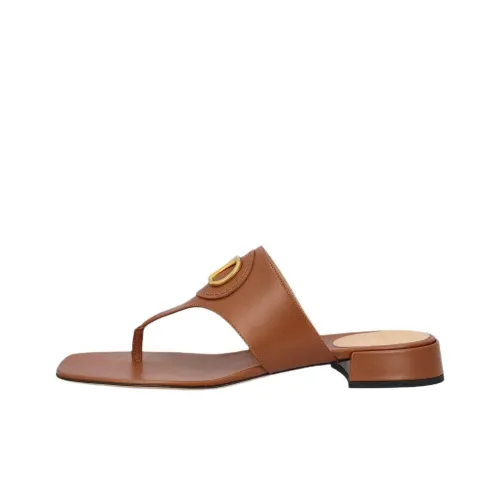 Valentino Vlogo Шлепанцы Женские Коричневый