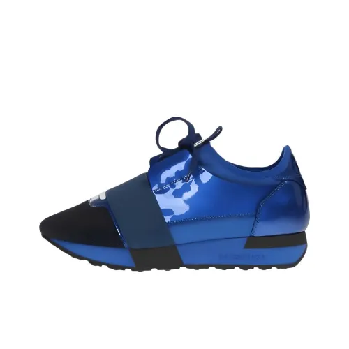 Balenciaga Race Runner Low Топ Повседневная обувь Мужская Синяя