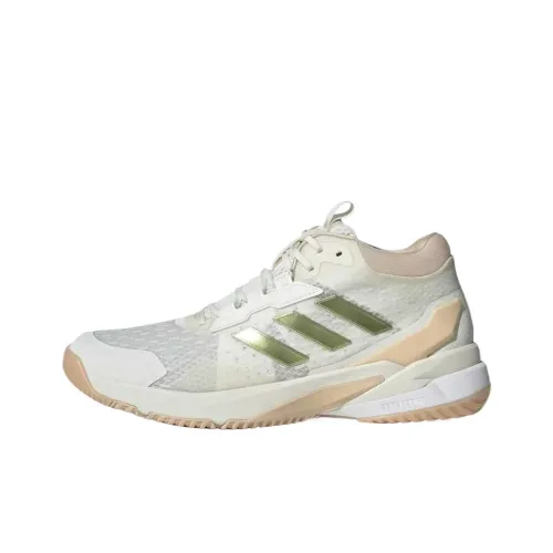 Adidas Crazyflight 6 Устойчивые к истиранию Низкие Кроссовки для тренировок Женские Бежевые